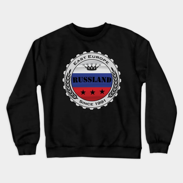 Russland Russia Flag Design Crewneck Sweatshirt by JG0815Designs